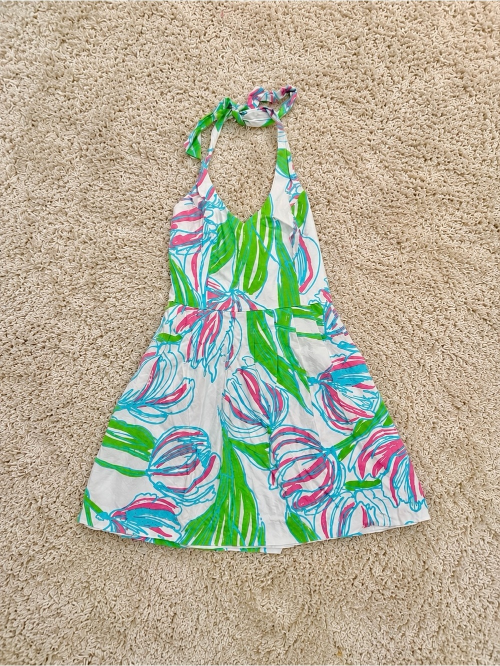 Lilly Pulitzer Ring the Bellboy Ross Halter Dress Women’s Size 6